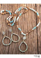 Boho Necklace, Jewelry Set, RH Amazonite Crystal Green Black Natural Stone